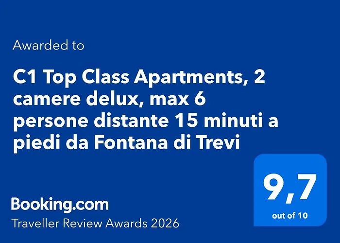 Appartement C1 Class Apartments, 2 Delux, Max 6 Persone Distante 15 Minuti A Piedi Da Fontana Di Trevi *